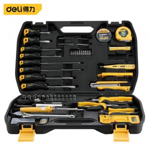 Комплексный набор для технического обслуживания телекоммуникаций Deli, 124 предмета, ящик для электрических инструментов, многофункциональный мультиметр, ежедневное обслуживание DL5969