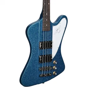 Электрический бас-гитара Epiphone Exclusive Thunderbird '64, синий блестящий, в чехле
