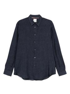 Льняная рубашка Paul Smith, синий