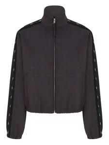 Бомбер с контрастными полосками Moschino, серый