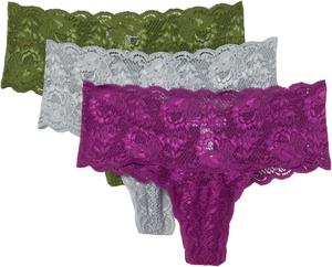Женские стринги Never Say Never Comfie Cutie, 3 шт. Cosabella, Carnevale Dove Gray Cappero