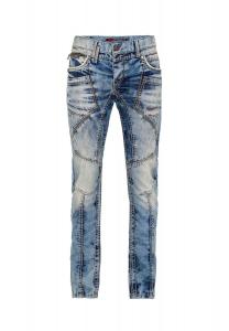 Джинсы с современными декоративными швами CIPO & BAXX, синий