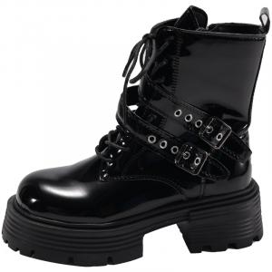 Ботинки Martin Boot Women's Dawei's house, Black (Glossy Finish)