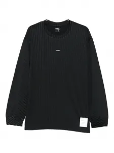 Рифленая футболка с длинными рукавами AuraLite Satisfy, черный