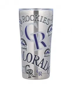 Стакан Colorado Rockies объемом 20 унций, полностью из нержавеющей стали, с крышкой-слайдером Tervis Tumbler, multi