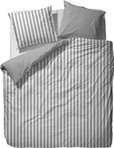 Комплект постельного белья Classic Stripe Grey размером 200x220 + 2x80x80 см Marc O'Polo