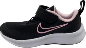Кроссовки для гимнастики Nike Star Runner 3 (PSV), унисекс, детские, черный/розовый/серый