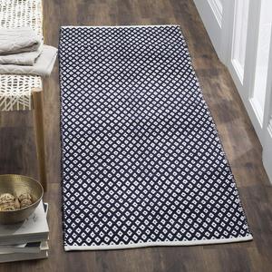 Ковер-дорожка SAFAVIEH, 69 x 214 см, Boston Collection Navy BOS685D ручной работы плоского плетения из хлопка