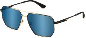 Полицейские солнцезащитные очки унисекс Police, Rose Gold With Half Mats, Black Parts