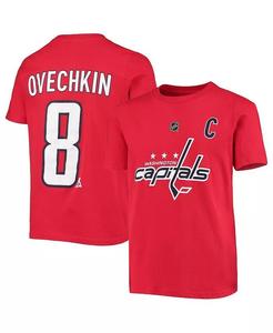 Молодежный Александр Овечкин Красная футболка «Вашингтон Кэпиталз» с именем и номером игрока Outerstuff, красный