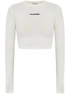 Топ бикини с логотипом Jil Sander, белый