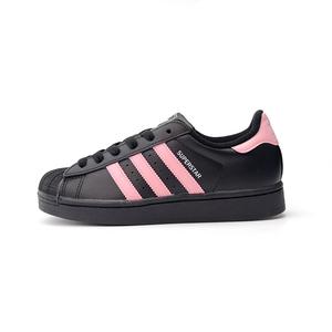 Adidas Originals Кроссовки для скейтбординга Superstar 2 Cool Sweet Berry Pink, устойчивые к скольжению, низкие, унисекс, черные, розовые