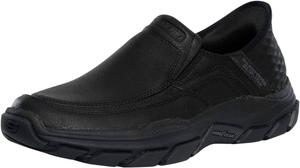 Мужские туфли Respected Elgin Slip-Ins черного цвета Skechers, черный