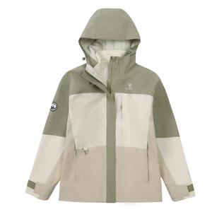 panda Женские жесткие куртки с пандой, Серебристо-зеленый/теплый белый/овсяно-серый