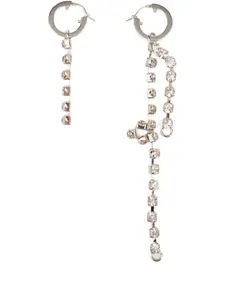 Серьги-подвески MM6 Maison Margiela, серебряный