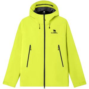 Куртка-ветровка Peak Shell Collection для походов и высотного альпинизма Unisex CAMEL, neon stone зеленый