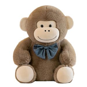 WELTSTON Плюшевая кукла Bow Tie King Kong черная коричневая, высота 40см/55см/75см