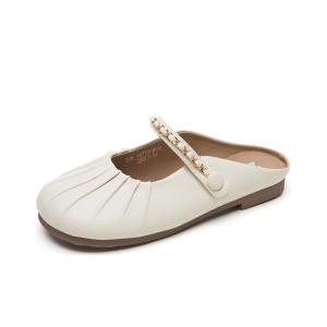 Мюли женские с закрытым носком женские Zgr, бежевый