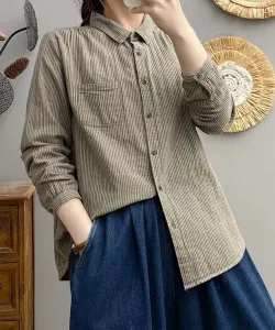 Полосатая хлопковая рубашка Aimoha - Select -, цвет Green