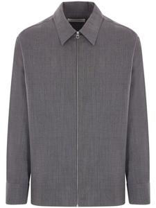 Шерстяная рубашка-пиджак Jil Sander, серый