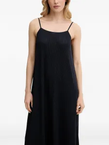 Платье-комбинация миди с плиссировкой Marc O'Polo, черный