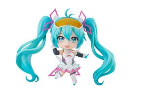 Фигурка chibi GSC Hatsune Miku Racing Miku 2021 Ver. GT Project с базой 10 см GOOD SMILE COMPANY
