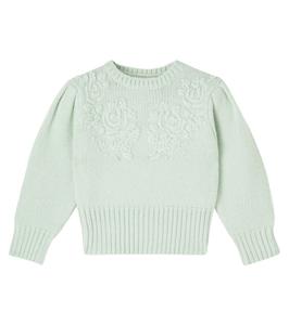 Вышитый свитер Габри C'era Una Volta, Powder Green