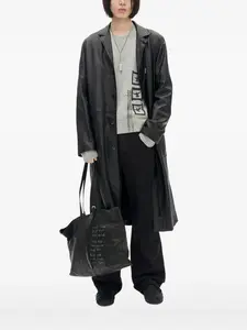 Шерстяной свитер с принтом птиц Ann Demeulemeester, серый