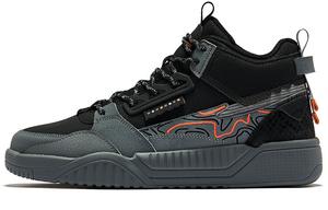 Кроссовки ERKE Skateboarding Shoes Men Mid-top It Is Black And Cold Gray, черный