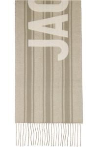 Jacquemus Серый шарф "Жакмюс"