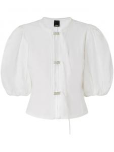 PINKO блузка с пряжкой, белый