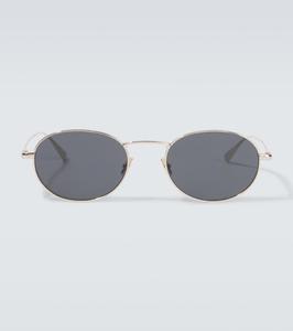 Овальные солнцезащитные очки SL 799 Saint Laurent, Gold-Gold-Black