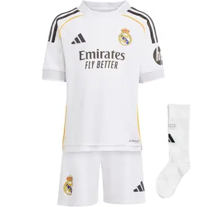 Детский набор Casual Sportswear Real Madrid SS25 MINI KIT из 2 предметов Adidas, белый
