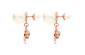 Серьги-гвоздики женские DIOR, розовый-Box/Dust Bag Random Shipment