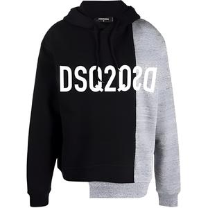 Асимметричная худи с логотипом DSQUARED 2, черный