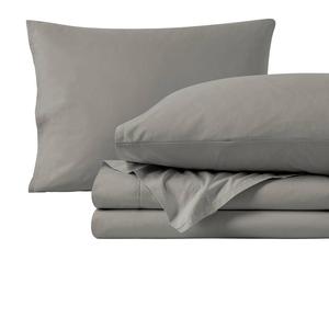 Комплект простыней из перкаля из 100% органического хлопка Bare Home, цвет Light Grey