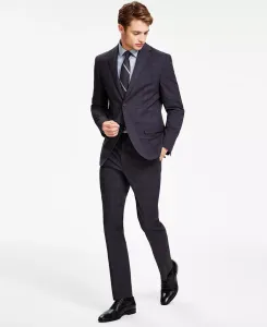 Мужской костюм Modern-Fit Stretch раздельный Dkny, серый