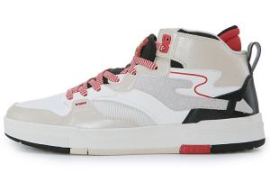 Износостойкие противоскользящие скейтерские кроссовки Mid Top мужские Слоновая Кость Белый Университетский Красный Erke