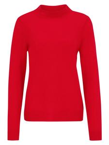 Кашемировый свитер с воротником-стойкой красного цвета Betty Barclay