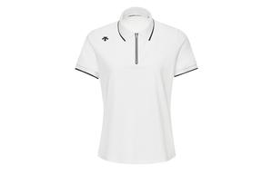 Женская футболка для тренировок белая DESCENTE, светло-хаки