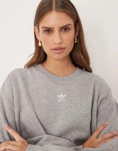 Толстовка Adidas Originals essentials серого цвета