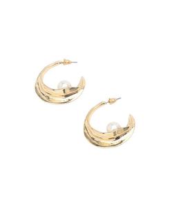 Повседневные серьги-подвески с жемчугом SOHI, Gold