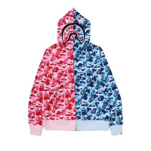 Худи BAPE ABC Camo Separate Shark Full Zip Hoodie, Pink