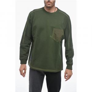 WHITE MOUNTAINEERING Хлопковая толстовка с круглым вырезом и начесом Paul & Shark, Green