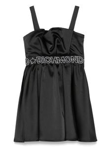 John Richmond Junior платье с логотипом, черный