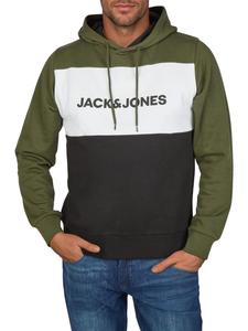 Свитер JWHLOGO BLOCKIN оливкового цвета Jack & Jones