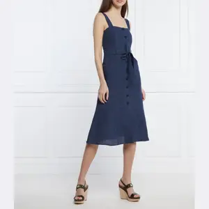 Красивое льняное платье Marella, синий