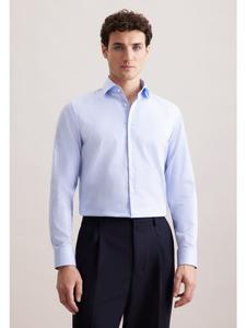 Рубашка делового кроя среднего синего цвета Seidensticker