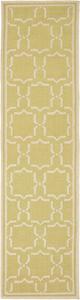 Ковер-дорожка SAFAVIEH, 77 x 305 см, коллекции Dhurries, Light Green & Ivory, ручное плоское плетение из шерсти, идеально для помещений с высокой проходимостью в гостиной, спальне (DHU545C)