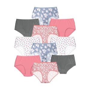 Женские хлопковые трусы больших размеров Comfort Choice, упаковка из 10 шт., цвет Rose